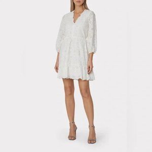 NWT : Milly :  Brielle Eyelet Dress :  Ecru : Size 6